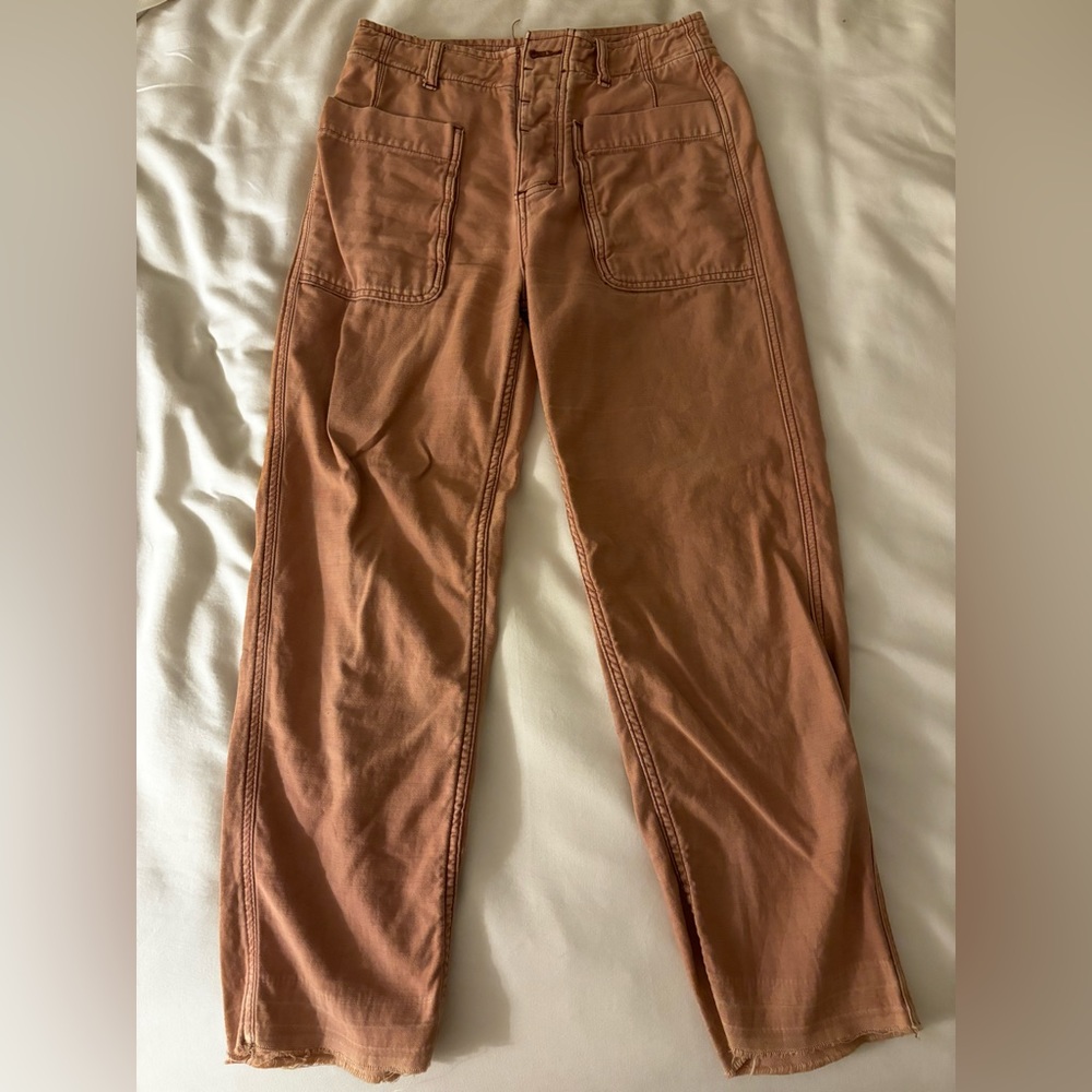 Free People pants. Size 25. Faded pink/salmon